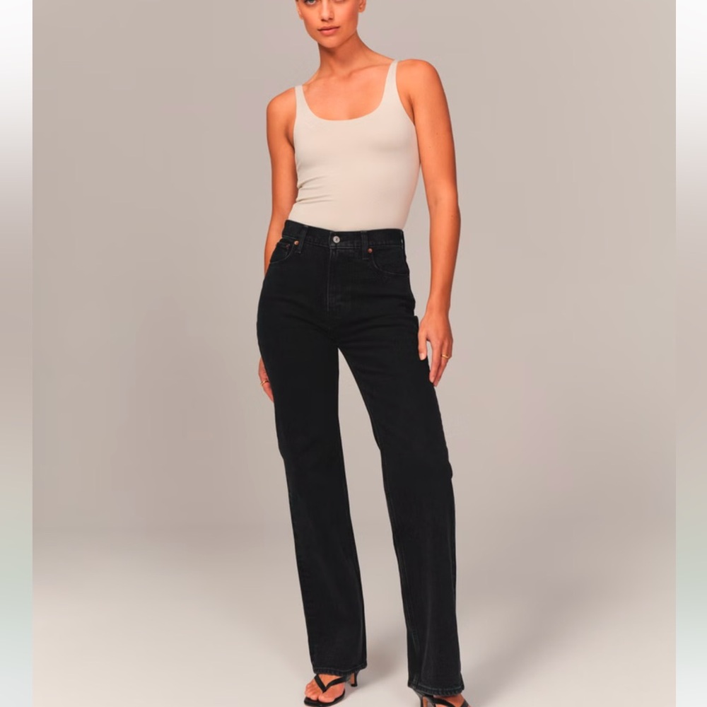 Abercrombie & Fitch Black 90s Straight Jeans